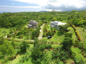 Aerial View of Samoan Highland Retreat